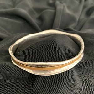 Silpada .925 Sterling silver bracelet w/bronze